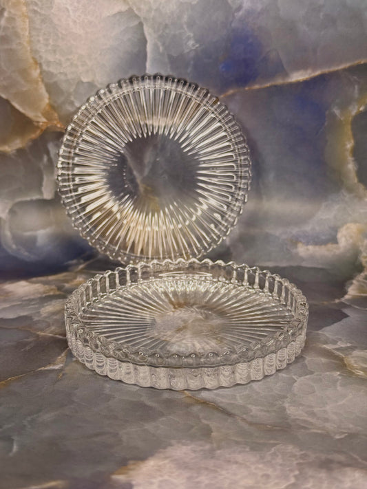 Thee Candle Plate